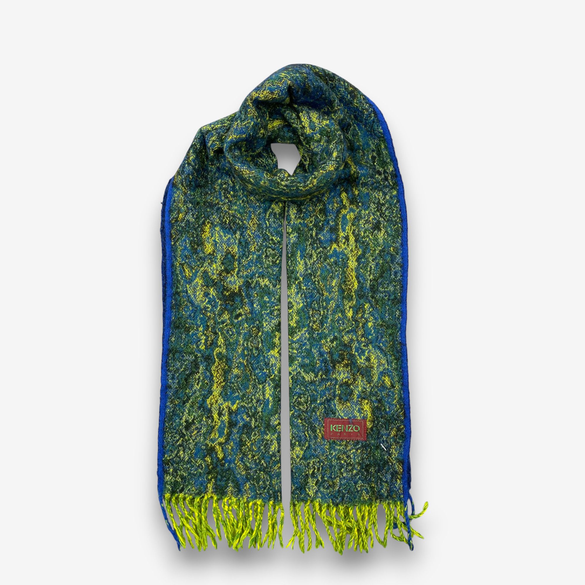 Kenzo Vintage Kenzo Scarf Muffler Wool Winter Fringe Scarves Size ONE SIZE - 1 Thumbnail