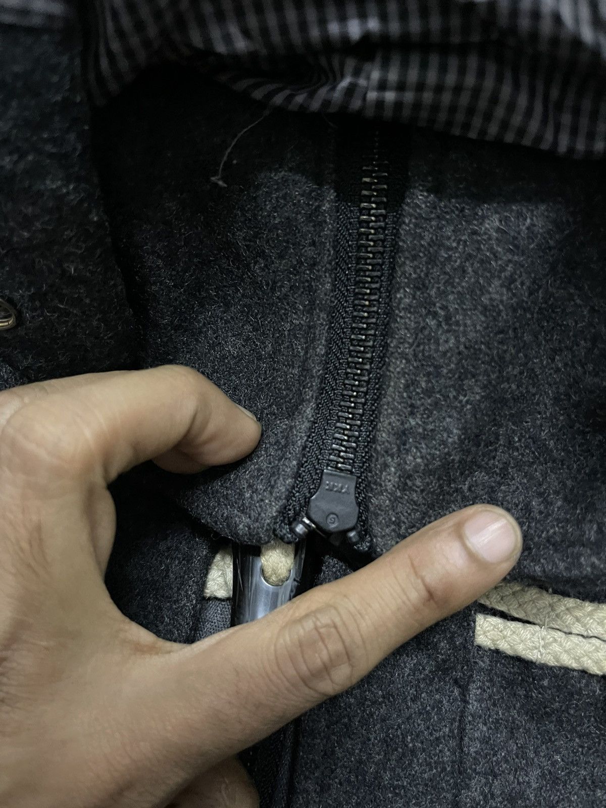 PPFM 2000s PPFM WOOL HOODIE JACKET PUNK STYLE Size US S / EU 44-46 / 1 - 9 Thumbnail