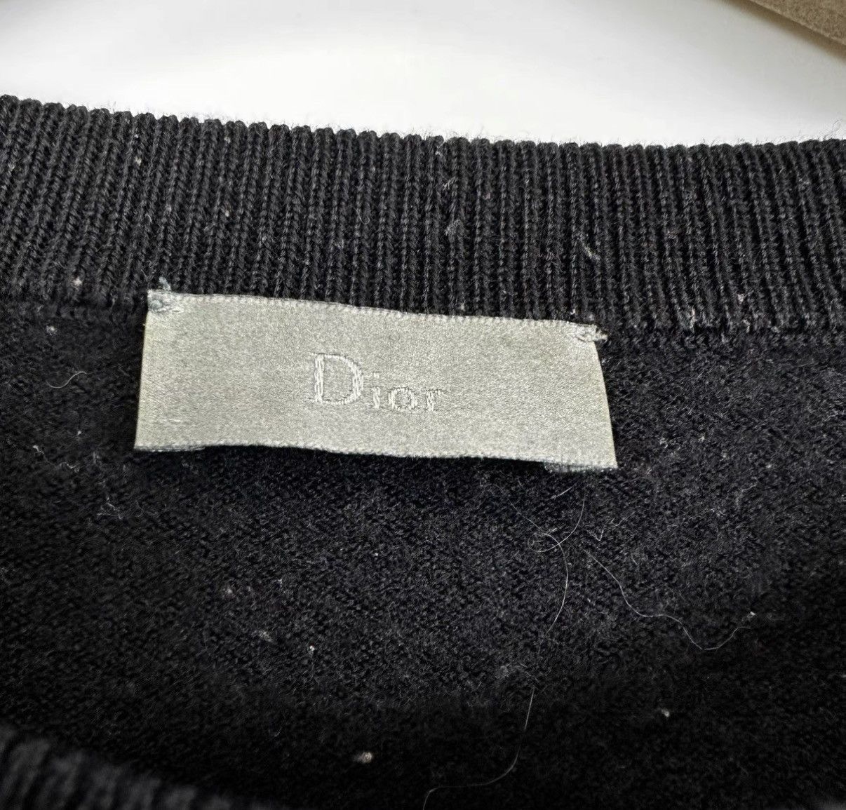 Dior Dior Slogan Collection Black Crew Neck Sweater K12 Size US L / EU 52-54 / 3 - 4 Thumbnail
