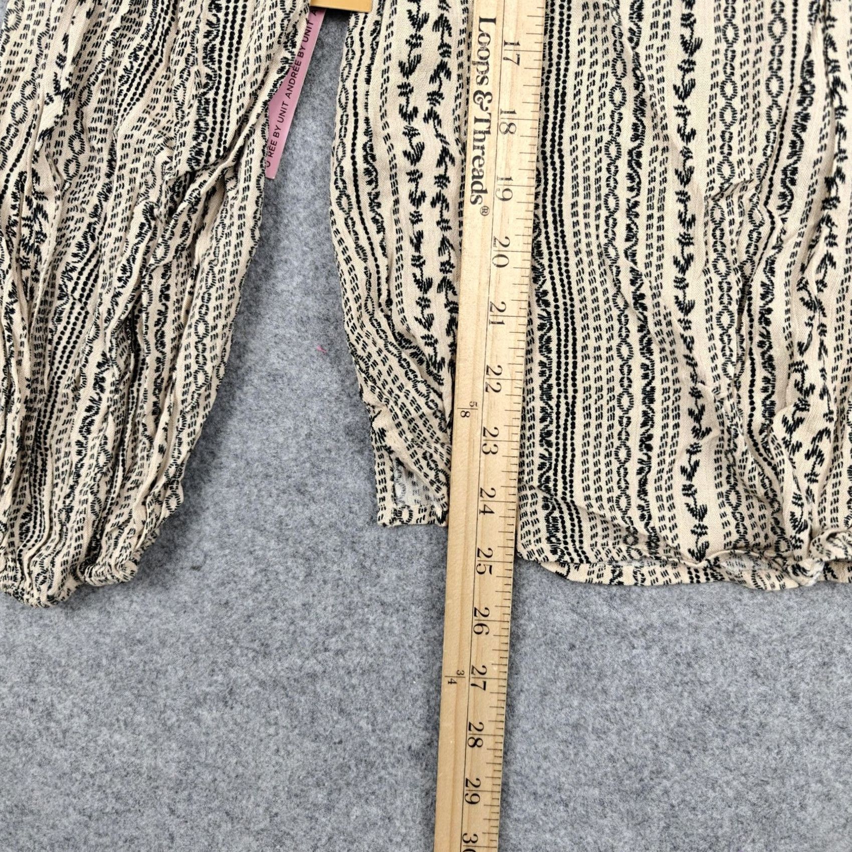Vintage Savanna Jane Blouse Womens S Beige Embroidered Boho Tunic Top Long Sleeve V-Neck Shirt Size S / US 4 / IT 40 - 7 Thumbnail