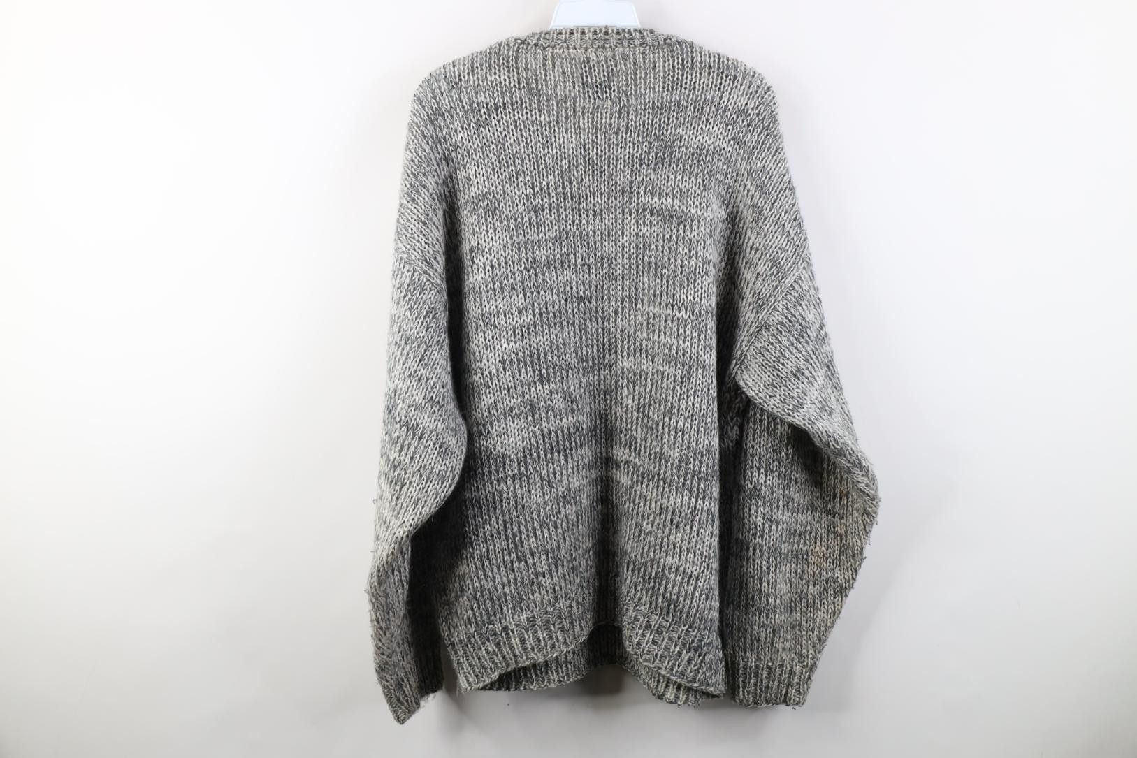 Vintage Vintage 90s Streetwear Geometric Chunky Knit Sweater Size US M / EU 48-50 / 2 - 11 Thumbnail