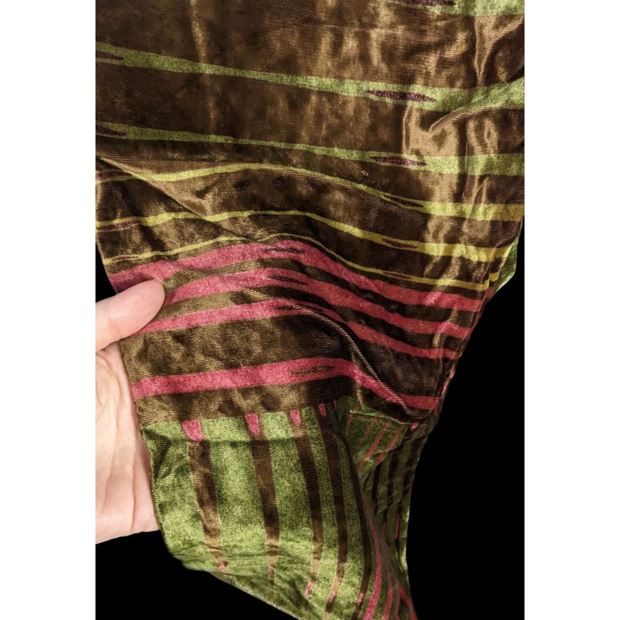 Other Vintage Georgina Von Etzdorf Velvet Scarf Made In England St Size ONE SIZE - 4 Thumbnail