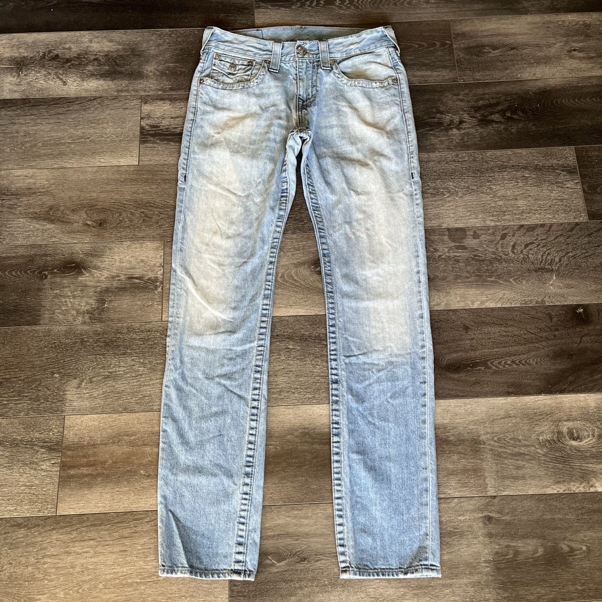 True Religion Vintage 2000s True Religion Skinny Rope Stitch Denim Jeans Size US 30 / EU 46 - 2 Thumbnail