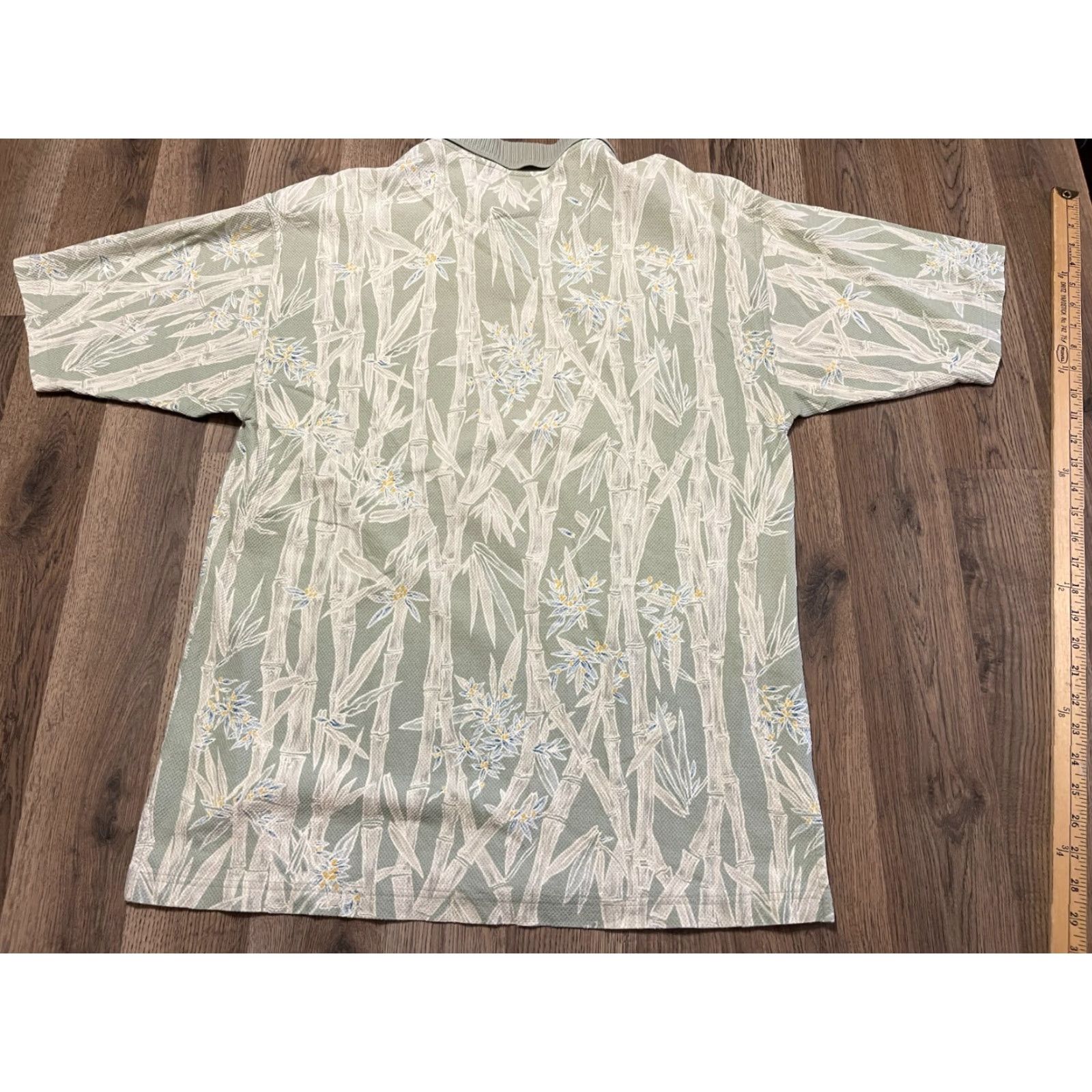 Tommy Bahama Tommy Bahama Polo Shirt Men's Medium Bamboo Trees Short Sleeve Green Floral Casual Modern 100% Cotton Short Sleeve Size US M / EU 48-50 / 2 - 2 Thumbnail