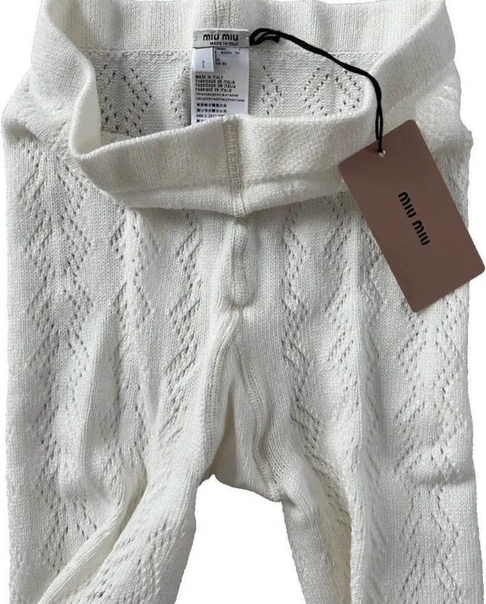 Miu Miu Miu Miu Knit Tights Size 26" / US 2 / IT 38 - 3 Thumbnail