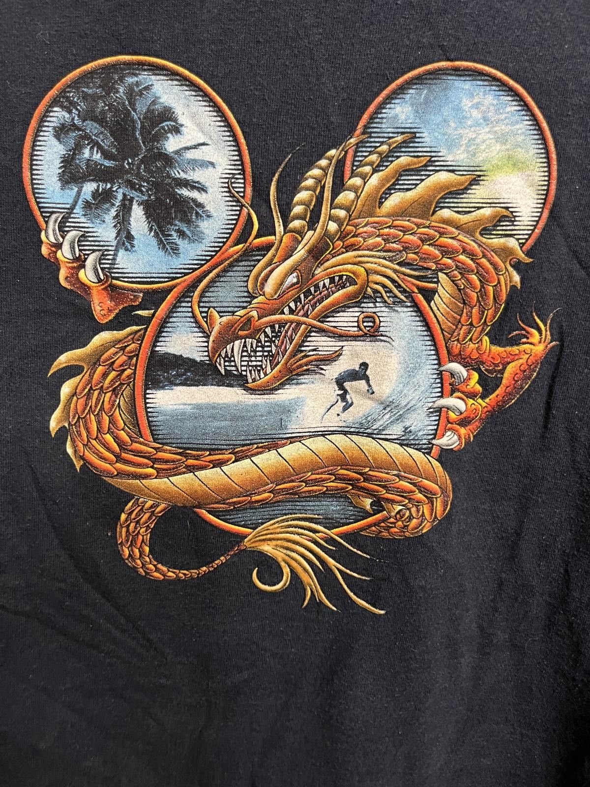 Disney Surfing x Mickey Mouse Ears T-shirt -2000 Year of the Dragon Size US XL / EU 56 / 4 - 3 Thumbnail