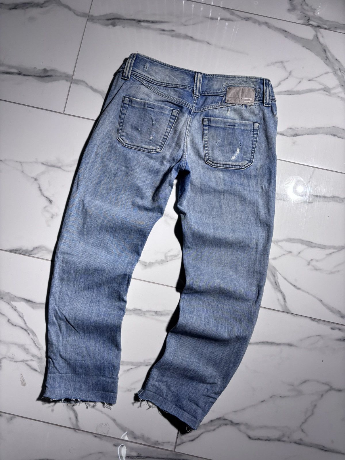 Diesel Y2K Diesel Jeans Vintage Light Blue Distressed 00’s Japanese Size 29" - 1 Thumbnail