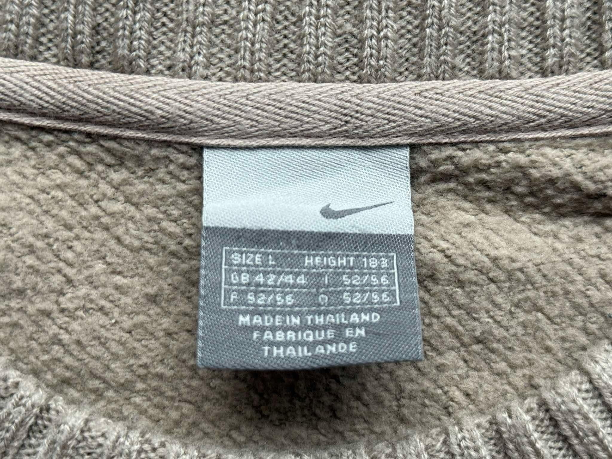 Nike × Vintage Vintage Nike Pullover Knit Crewneck Swoosh Elbow Pads Size US L / EU 52-54 / 3 - 6 Thumbnail
