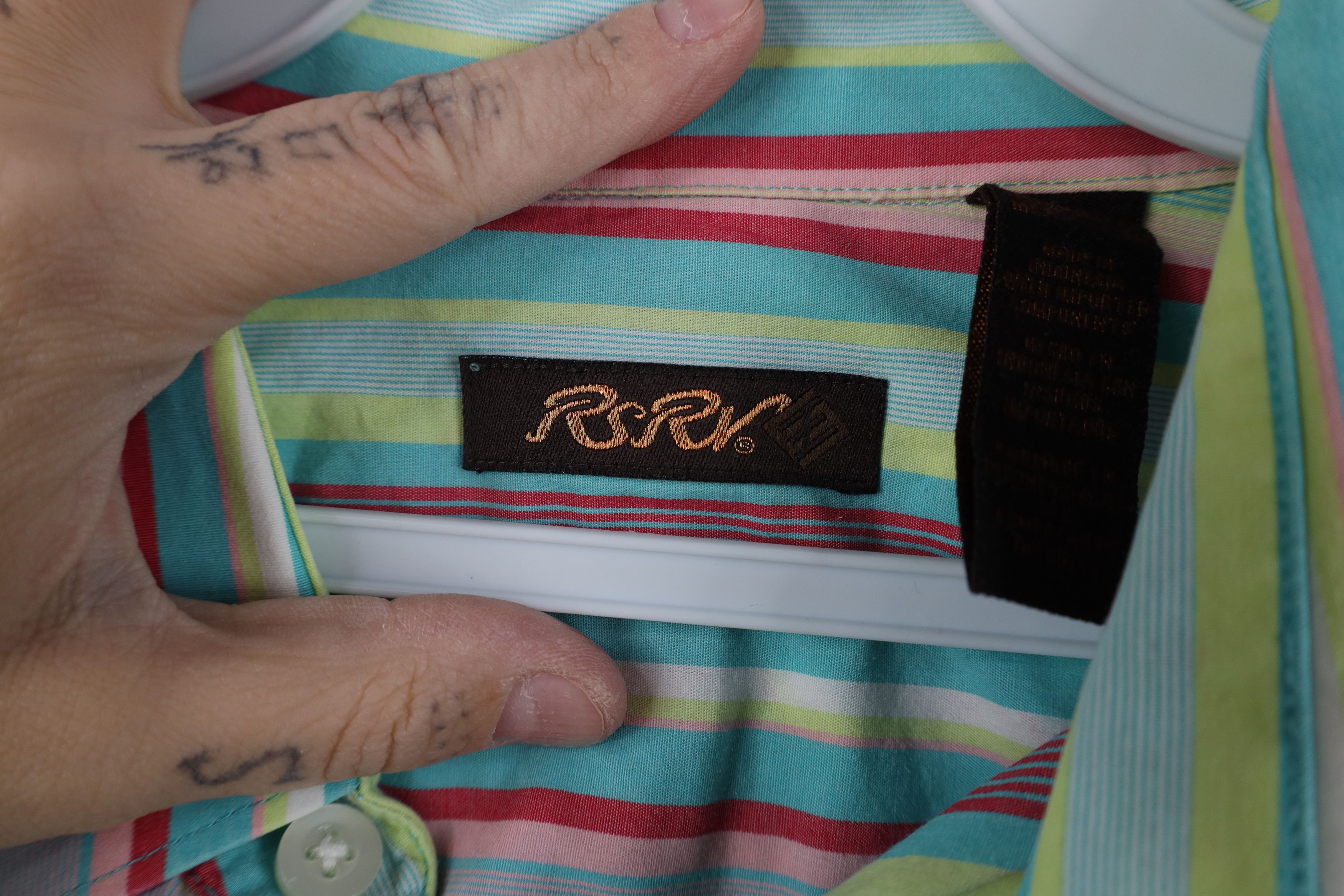Vintage Vintage 90s Y2K Streetwear Striped Collared Button Shirt Size US XL / EU 56 / 4 - 4 Thumbnail