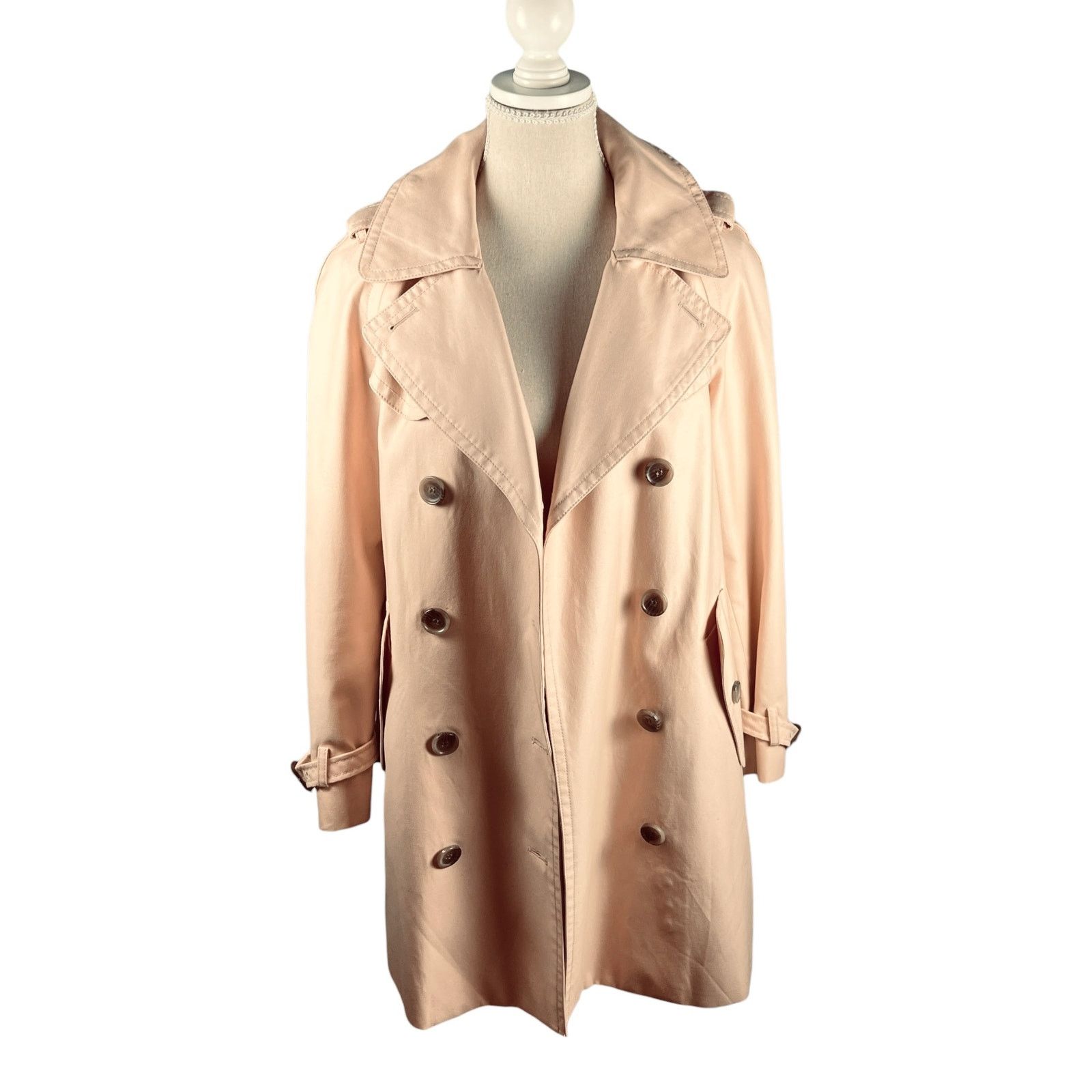 Coach Coach Quartz Pink Double Breasted Belted Trench Coat Size 4 Size S / US 4 / IT 40 - 7 Thumbnail