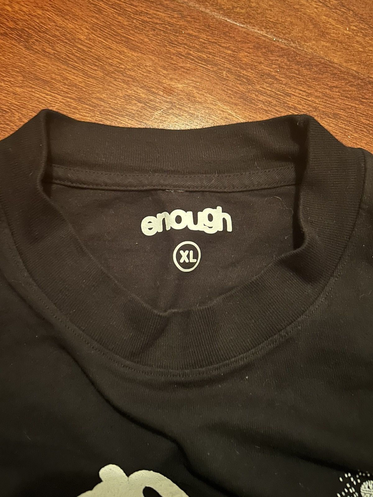 Vintage Enough black T-shirt Size US XL / EU 56 / 4 - 2 Thumbnail