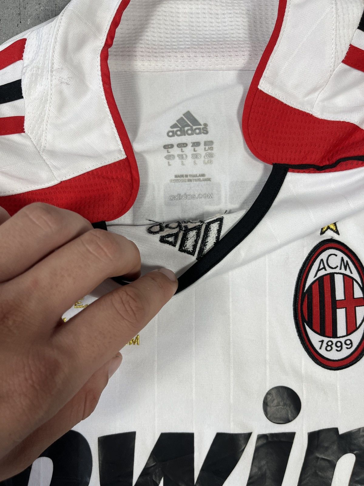Adidas 2006-07 AC Milan Athens Gattuso final jersey Size US L / EU 52-54 / 3 - 3 Thumbnail
