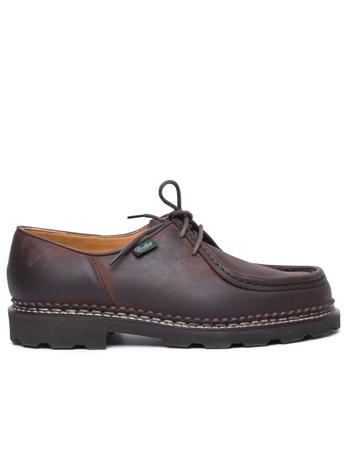 image of Paraboot 'michael' Brown Leather Derby Shoes, Men's (Size 9)