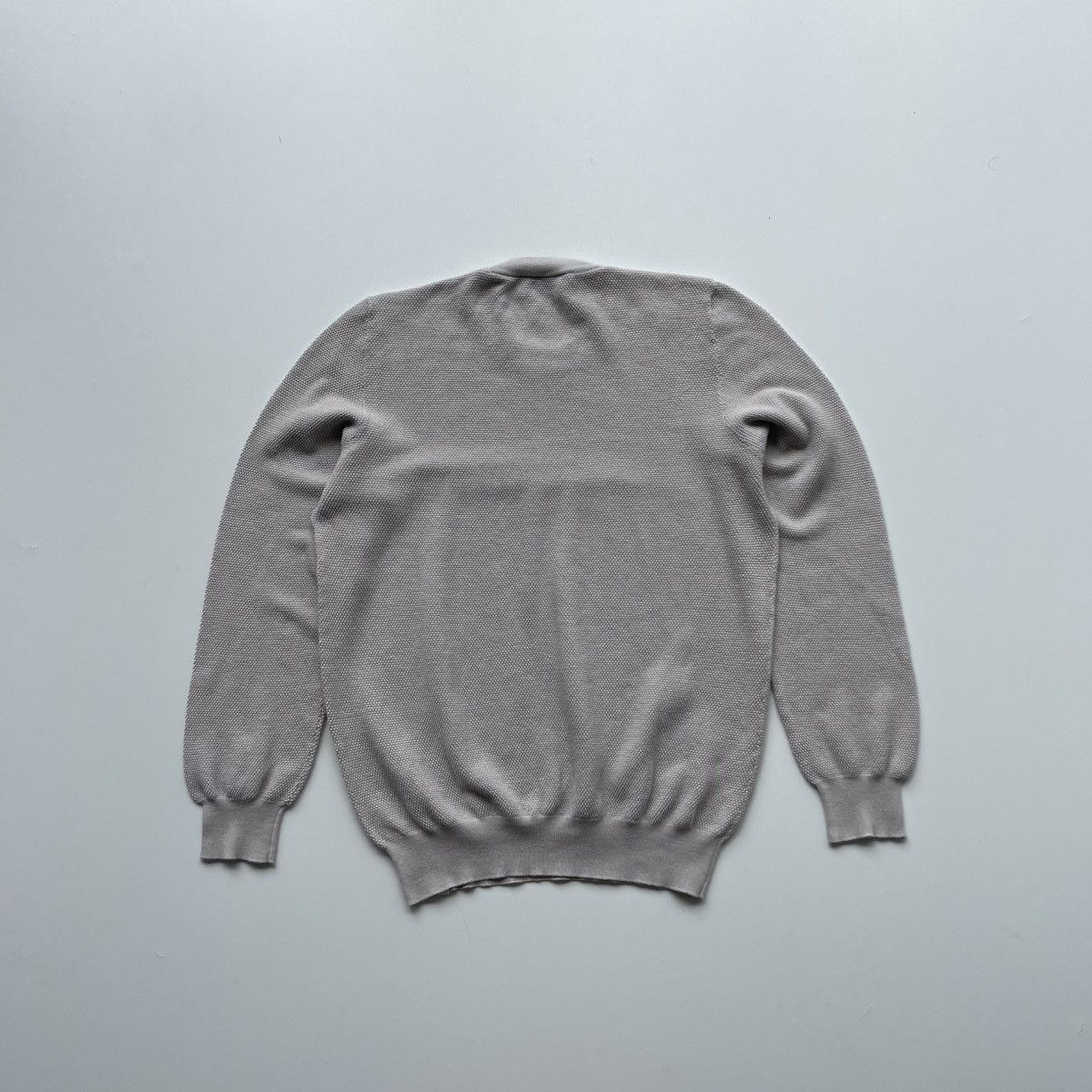 Brooksfield Brooksfield Torino Cotton Knitted Crewneck Sweater Beige Size US M / EU 48-50 / 2 - 3 Thumbnail