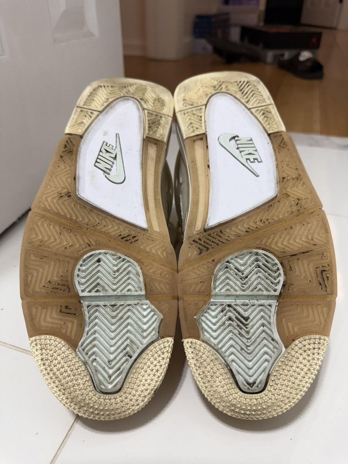 Jordan Brand × Off-White Off-White Air Jordan 4 Sail Size 11W Size US 11 / EU 44 - 5 Thumbnail