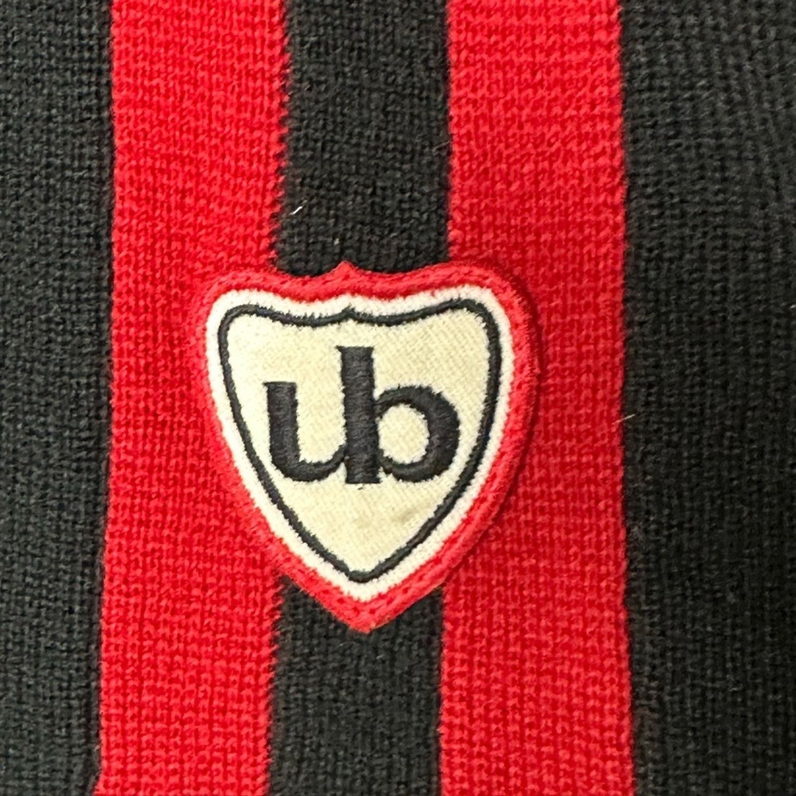 UNIONBAY × Vintage VTG 1990s Union Bay Striped Sweater Black Red Size Large Size US L / EU 52-54 / 3 - 5 Thumbnail