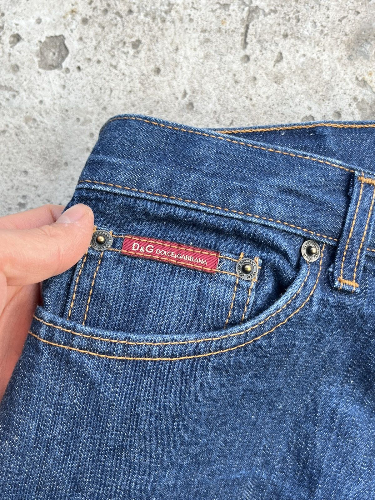 Dolce & Gabbana × Japanese Brand D&G Vintage Dolce & Gabbana Distressed Denim Straight Jeans Size US 32 / EU 48 - 10 Thumbnail