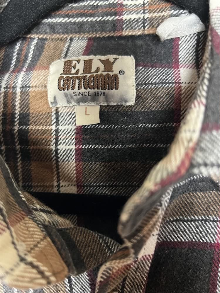 Vintage Vintage 1980's-1990's Ely Cattleman Button Up Flannel Size US L / EU 52-54 / 3 - 7 Thumbnail