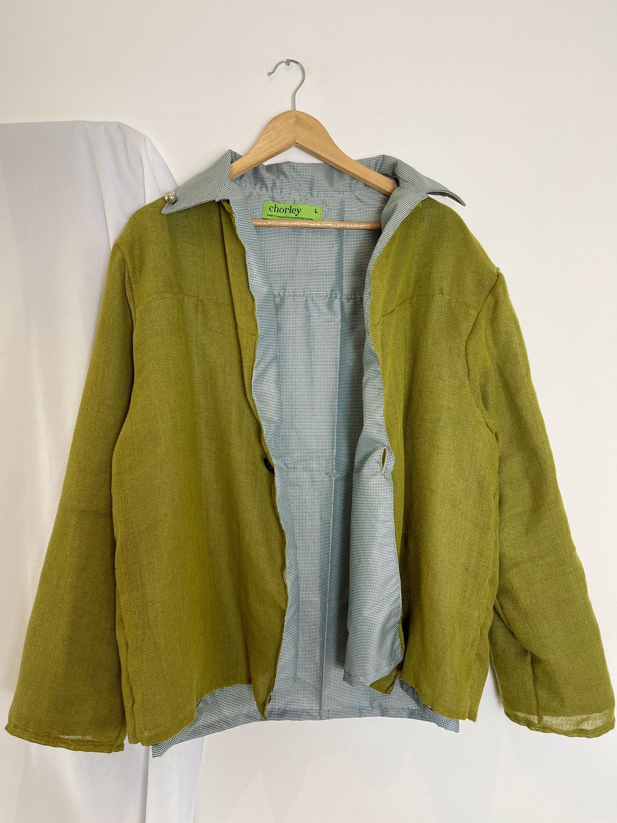 Chorley Aw24 double layer cardigan button shirt jacket reversible Size US L / EU 52-54 / 3 - 2 Thumbnail