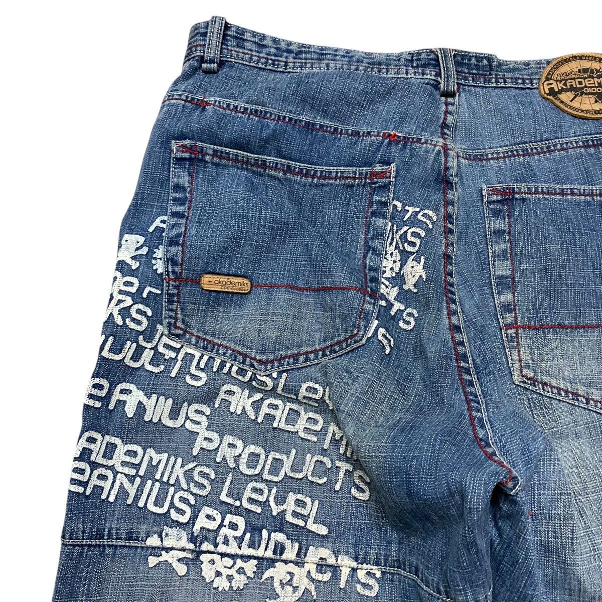 Akademiks Vintage Akademiks Denim Painter Baggy Jeans Size US 35 - 10 Thumbnail