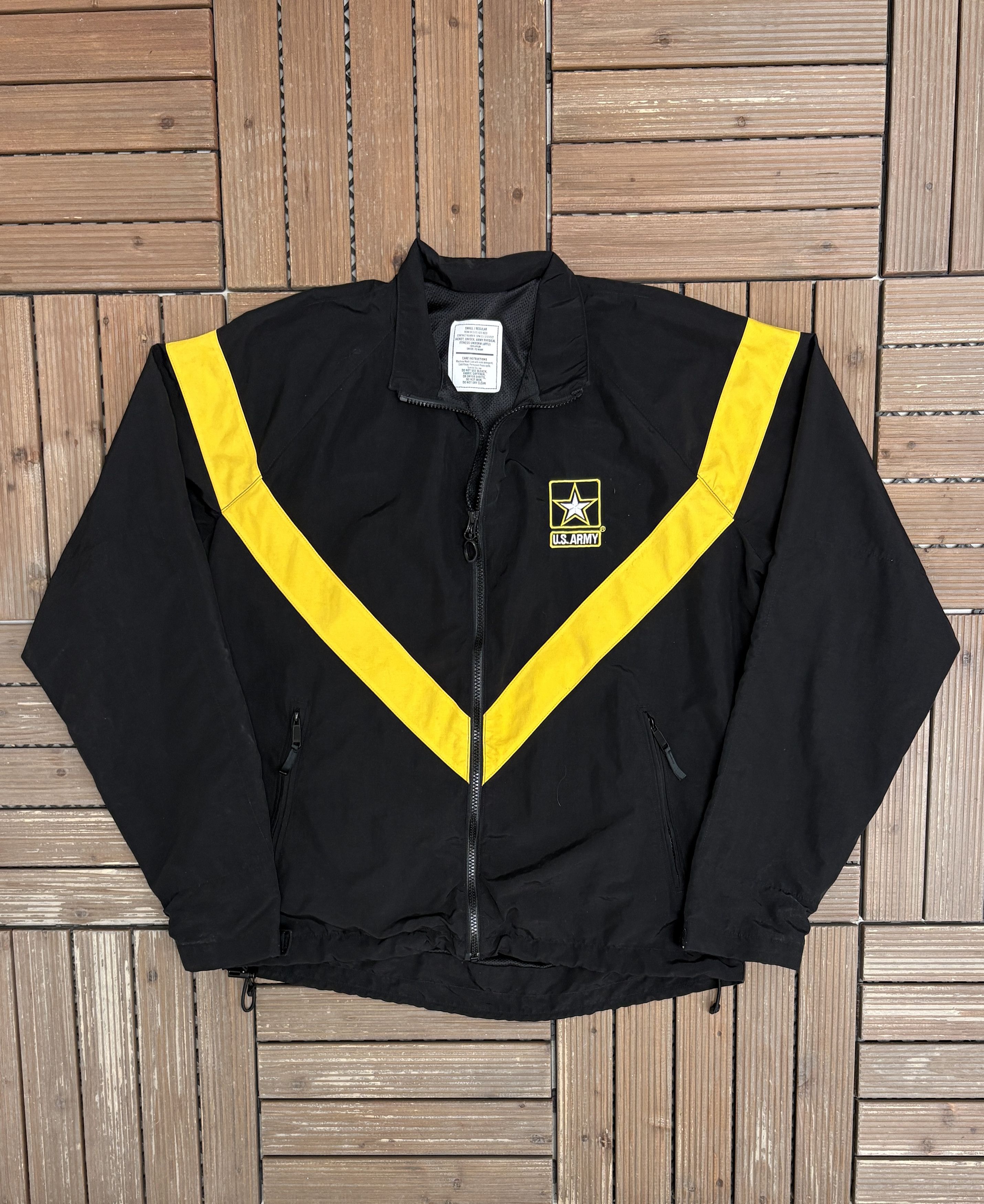 Vintage U.S. Army Embroidered Vintage Black Windbreaker Jacket Size US S / EU 44-46 / 1 - 1 Thumbnail