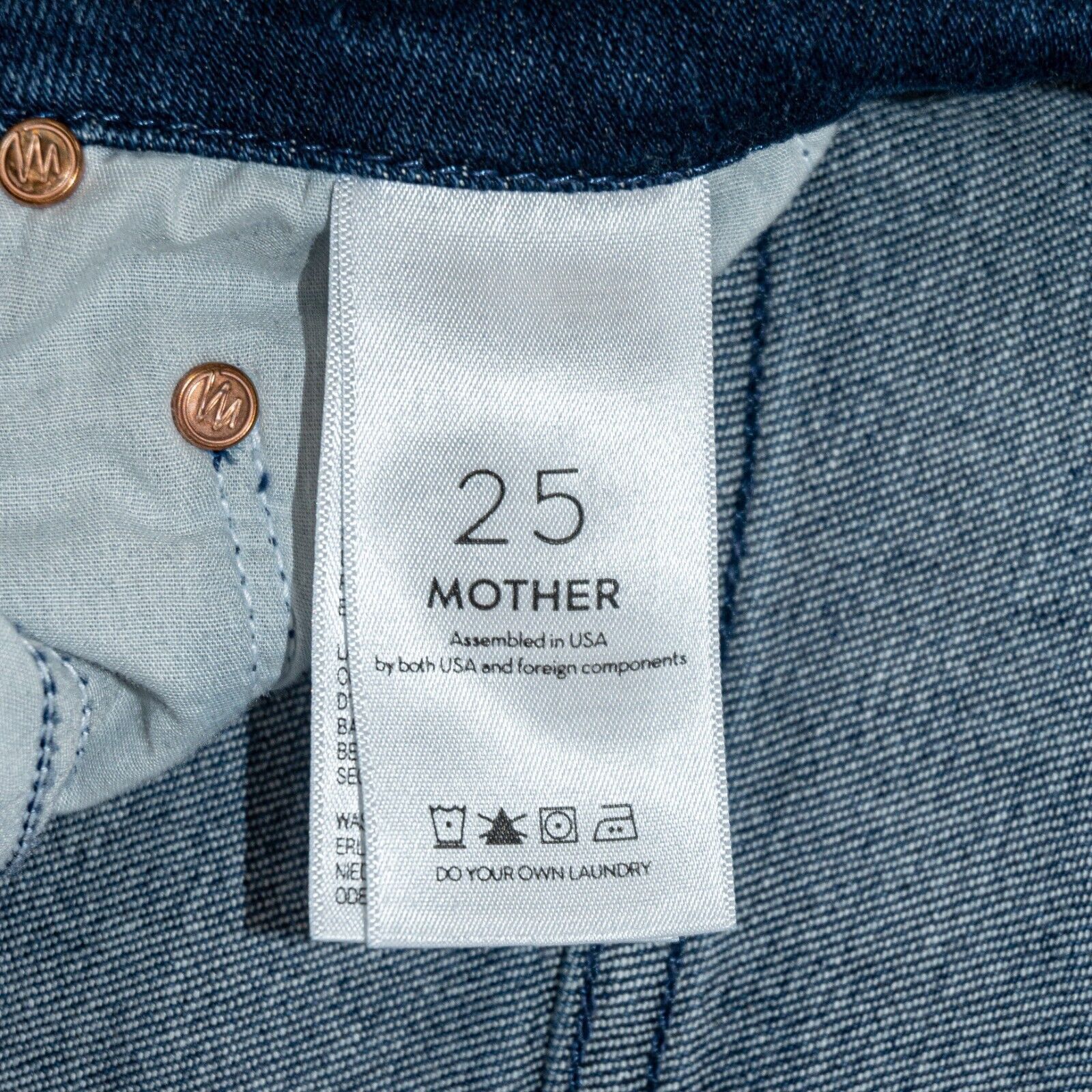 MOTHER MOTHER Denim High Rise Looker Ankle Jeans Blue Size 25" / US 0 / IT 36 - 8 Thumbnail