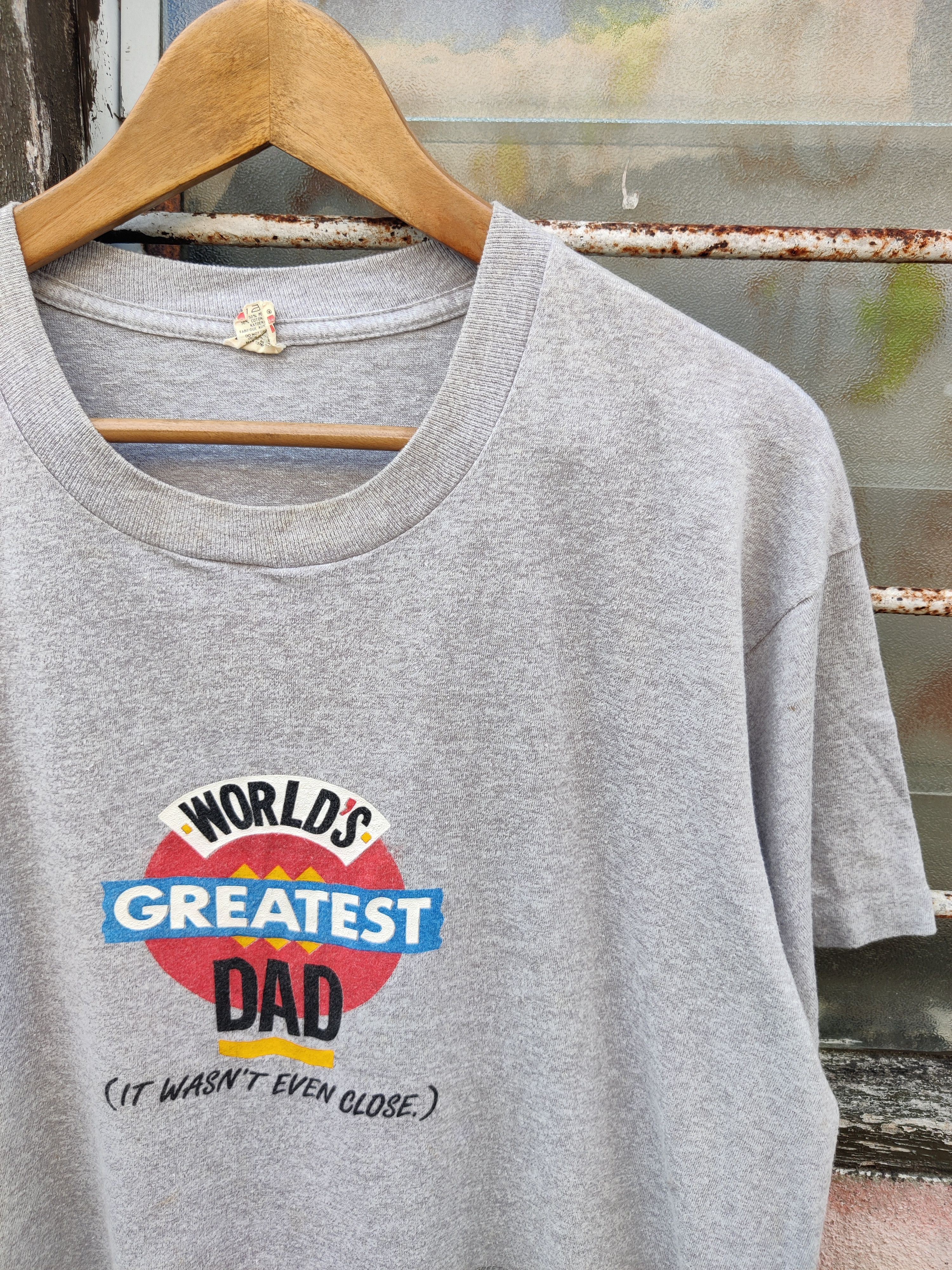 Vintage Vintage World's Greatest Dad Shoebox Greeting Shirt Size US XL / EU 56 / 4 - 3 Thumbnail