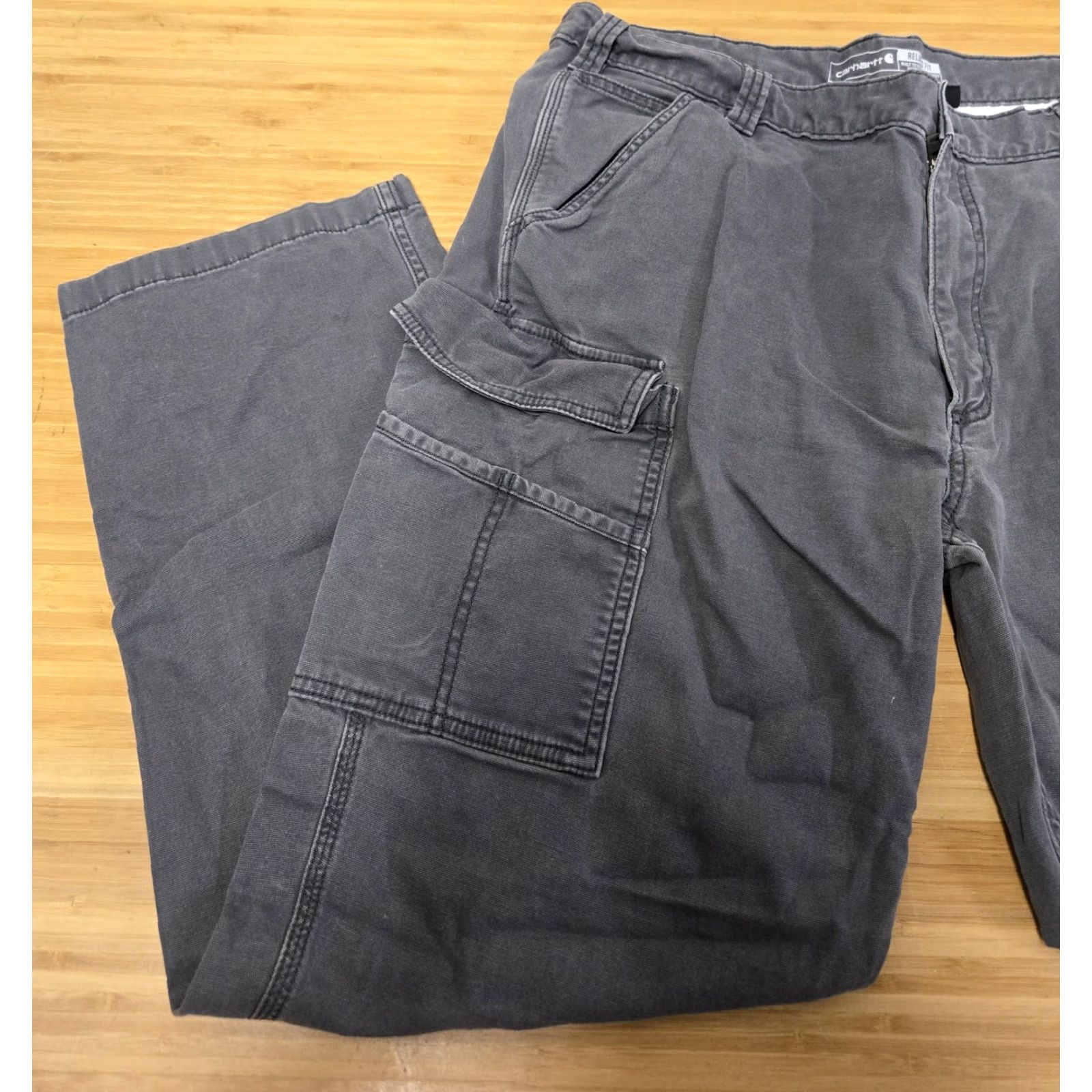 Carhartt Carhartt Pants Mens 40x32 Gray Relaxed Fit Cargo Work Utility Pockets Stretch Size US 40 / EU 56 - 5 Thumbnail