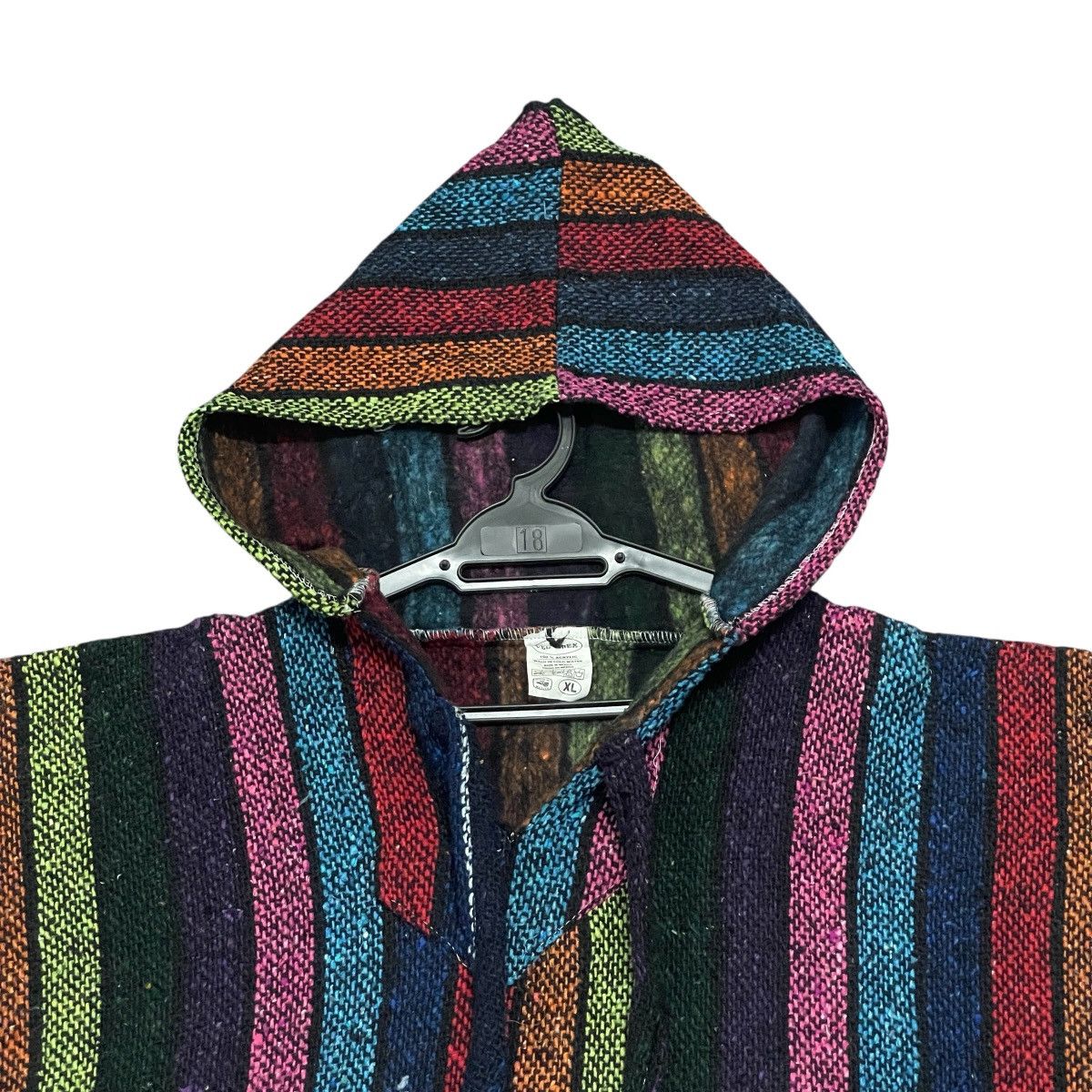 Mexican Threads Vtg Vel-Mex 90s Mexican Baja “Drug Rug” Multicolors Hoodie Size US XL / EU 56 / 4 - 6 Thumbnail