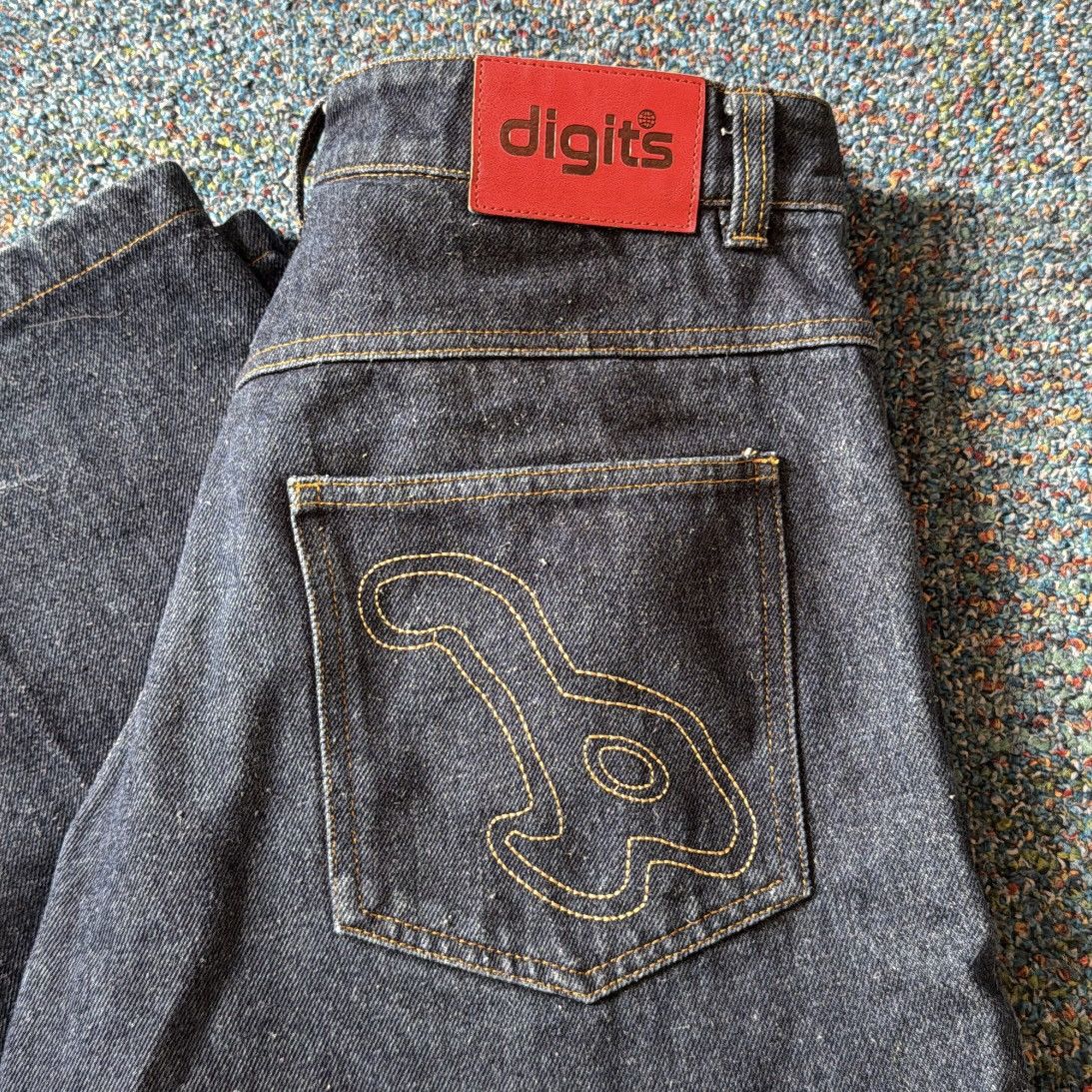 Japanese Brand × Vintage Vintage ‘Digits’ Baggy Japanese Denim Size US 32 / EU 48 - 2 Thumbnail