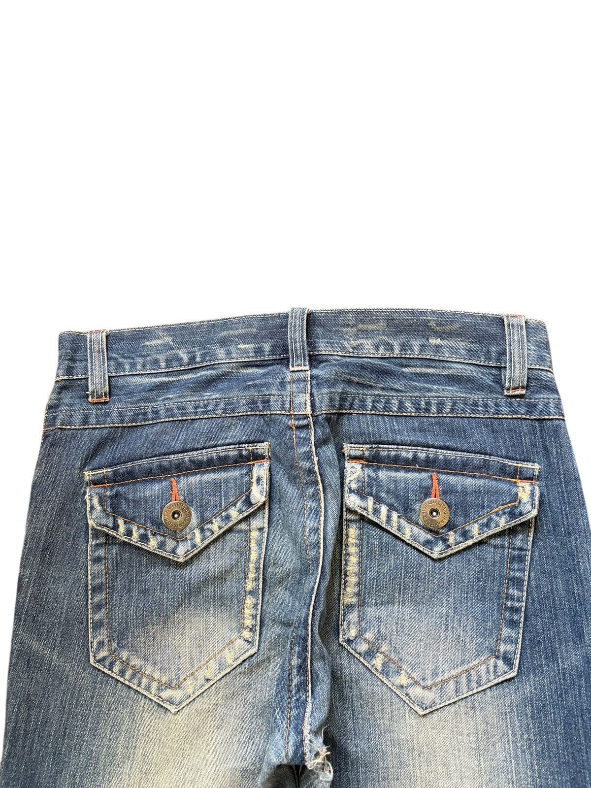 Edwin Vintage Japanese Brand Mud Wash Distressed Jeans Size 31" - 3 Thumbnail