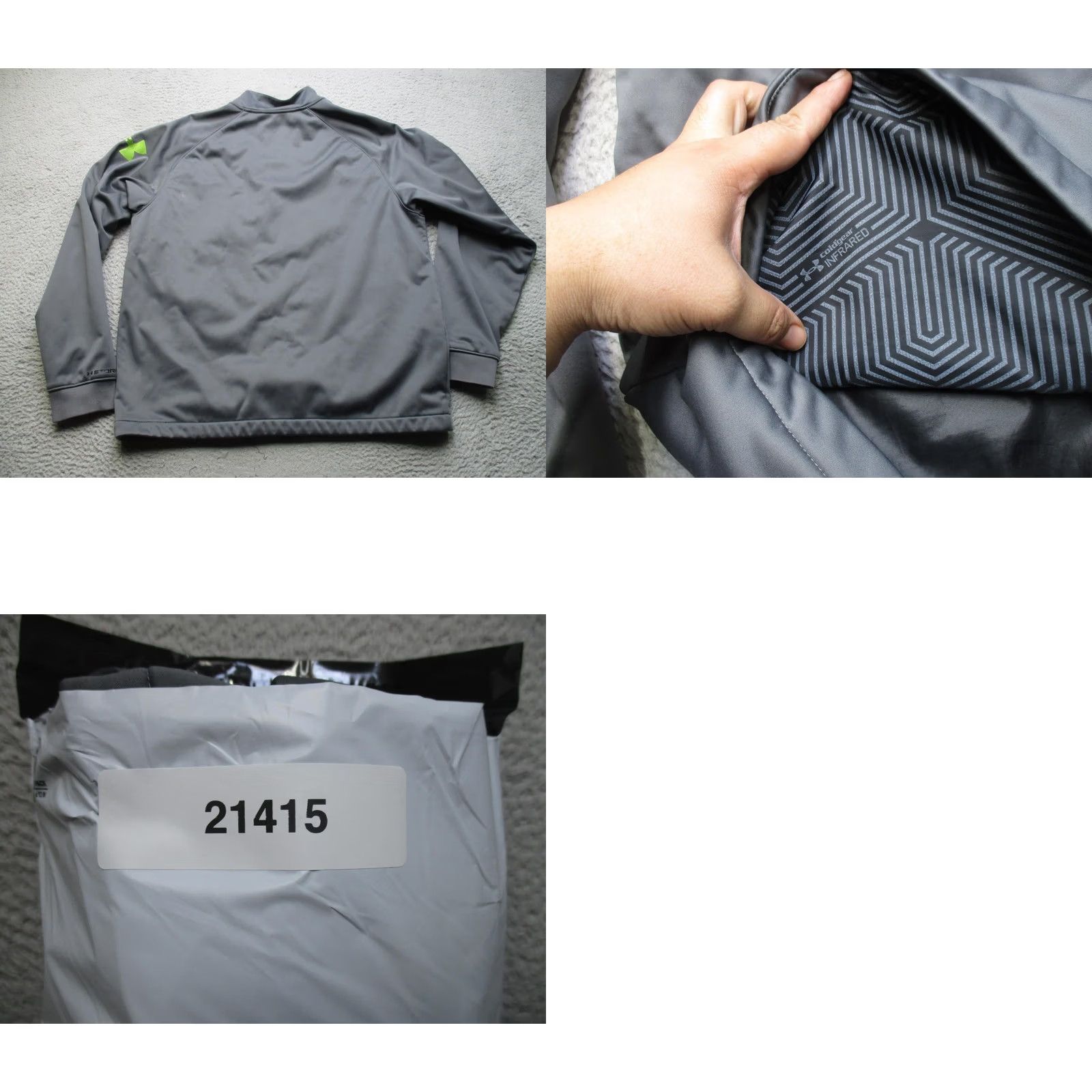 Under Armour Under Armour Jacket Mens XL Gray Storm ColdGear Infrared Softshell Full Zip Size US XL / EU 56 / 4 - 9 Thumbnail