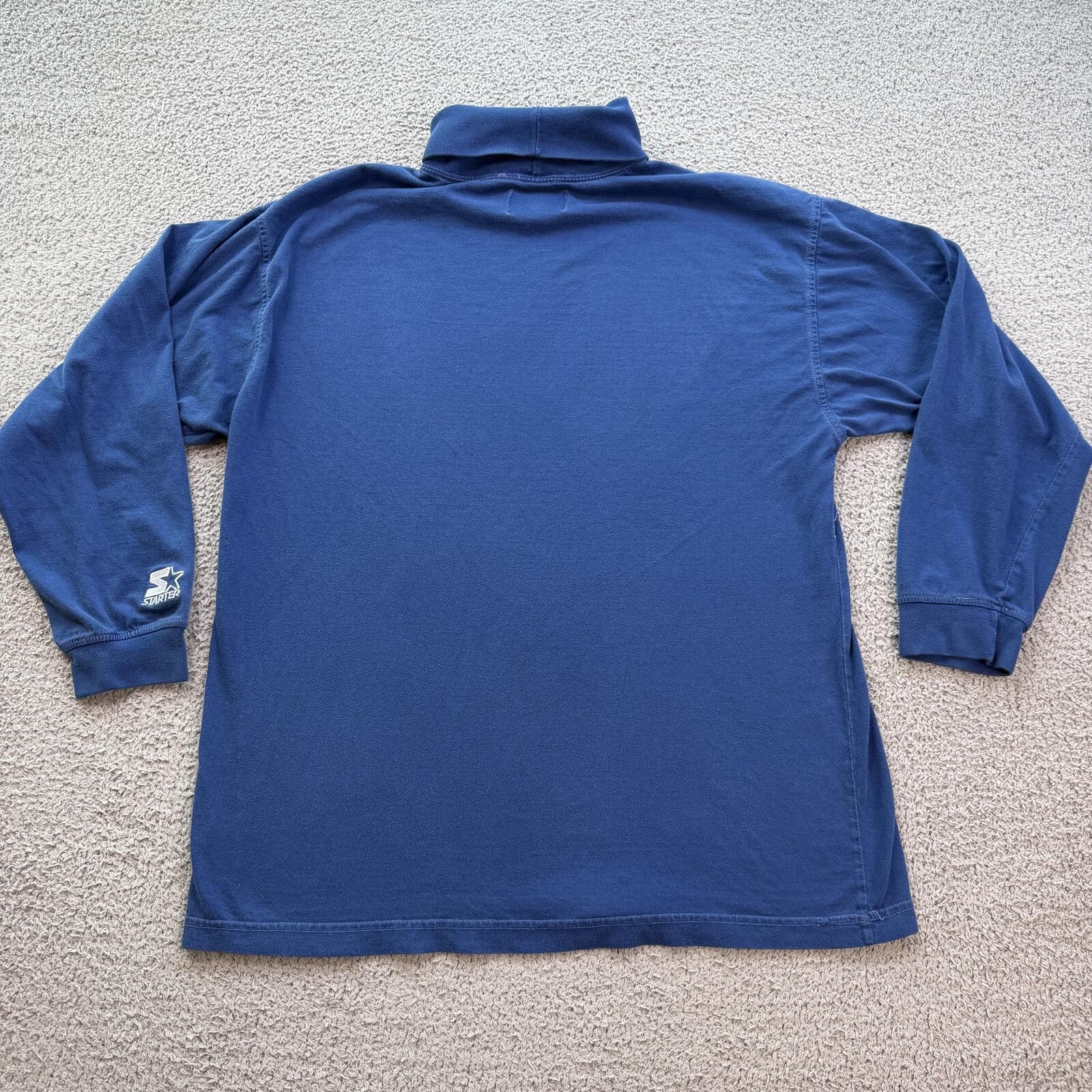 Starter Vintage Dallas Cowboys Starter Mock Neck Long Sleeve Shirt Size US XL / EU 56 / 4 - 2 Thumbnail