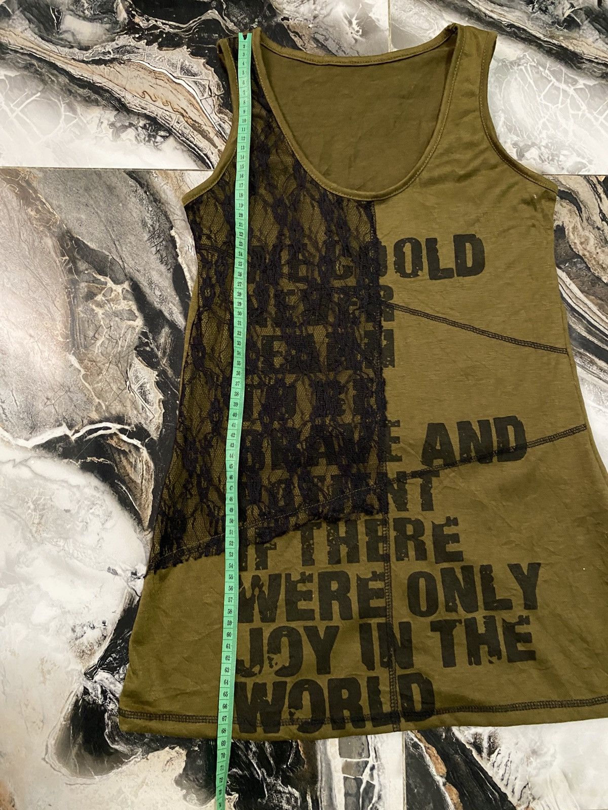 Yasuyuki Ishii JAPANESE BRAND EDGE LINE PUNK GOTHIC SLEEVELESS TANK TOP Size US S / EU 44-46 / 1 - 9 Thumbnail