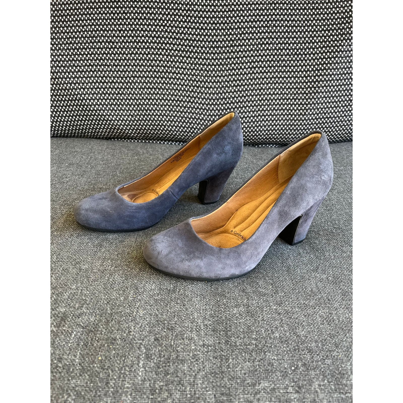 Soft Surroundings Sofft Women’s Grey Pumps 9.5 Suede Leather Size US 9.5 / IT 39.5 - 2 Thumbnail