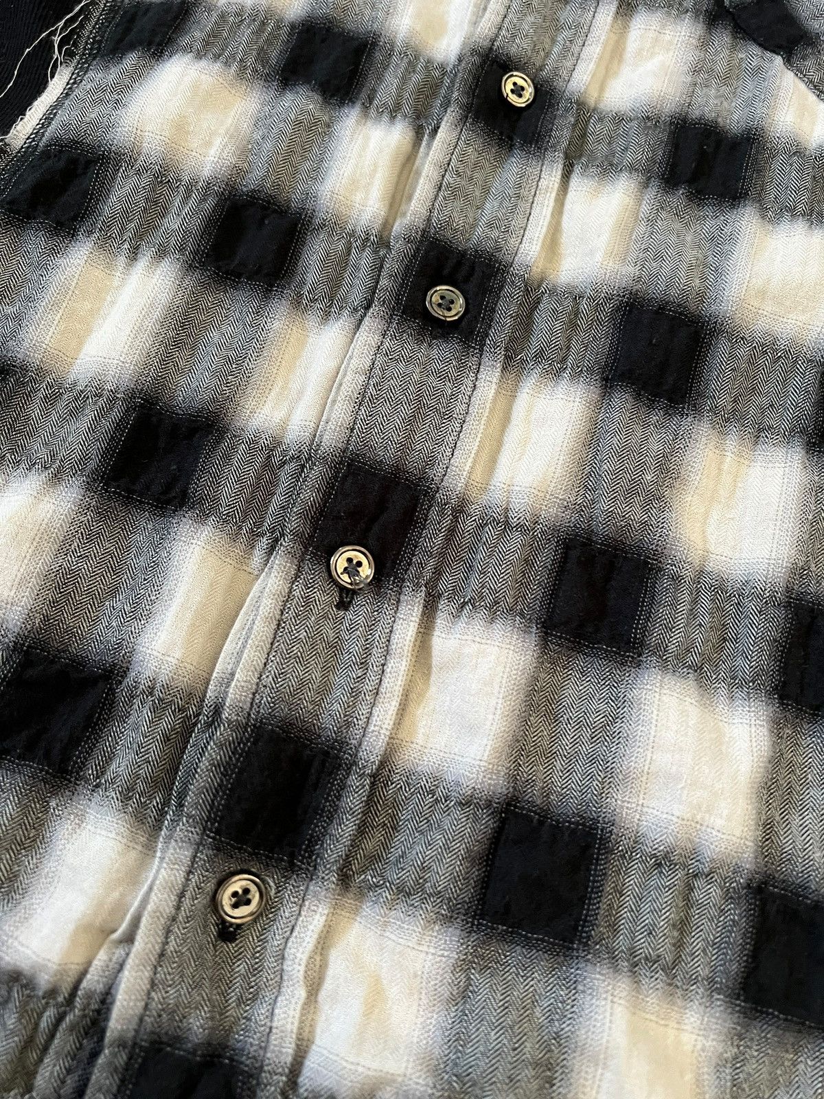 BUFFALO BOBS Buffalo Bobs 🇯🇵 Shadow Plaid Hybrid Button Up Shirt Size US S / EU 44-46 / 1 - 7 Thumbnail