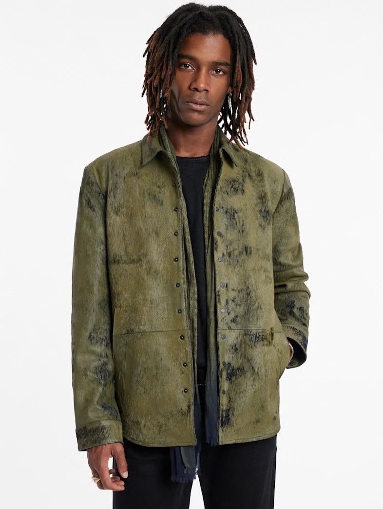 John Varvatos Kelch Leather Shirt Jacket EU 44 USA 34 small Size US S / EU 44-46 / 1 - 3 Thumbnail