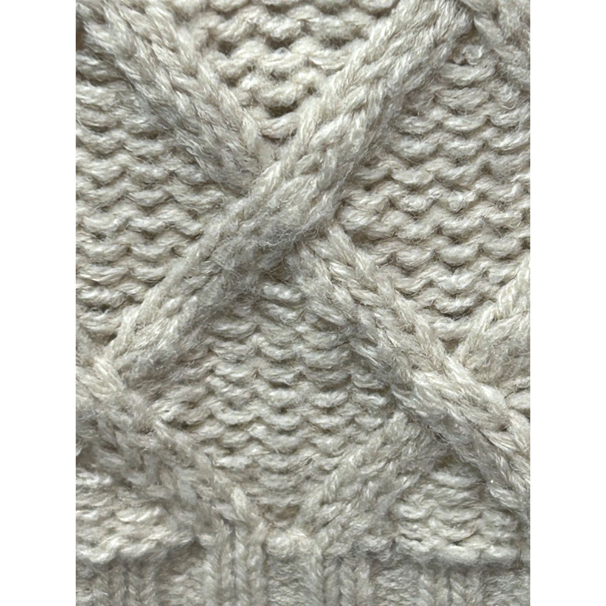 H&M H&M Divided Women’s Tan Sweater M Chunky Cable Knit Cropped Size M / US 6-8 / IT 42-44 - 12 Thumbnail