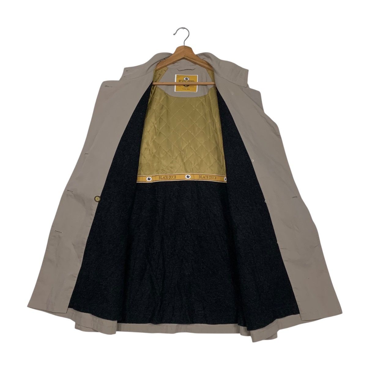 Japanese Brand Japanese Brand Black Duck Double Breasted Overcoat Size L / US 10 / IT 46 - 12 Thumbnail