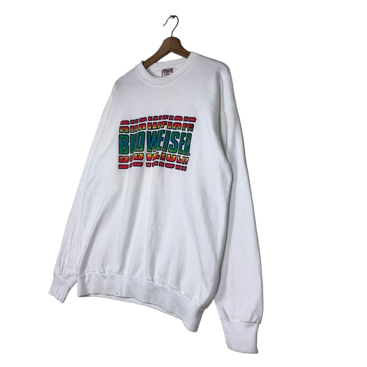 Japanese Brand × Vintage 🔥VINTAGE SWEATSHIRT BUDWEISER BIG LOGO Size US L / EU 52-54 / 3 - 2 Thumbnail
