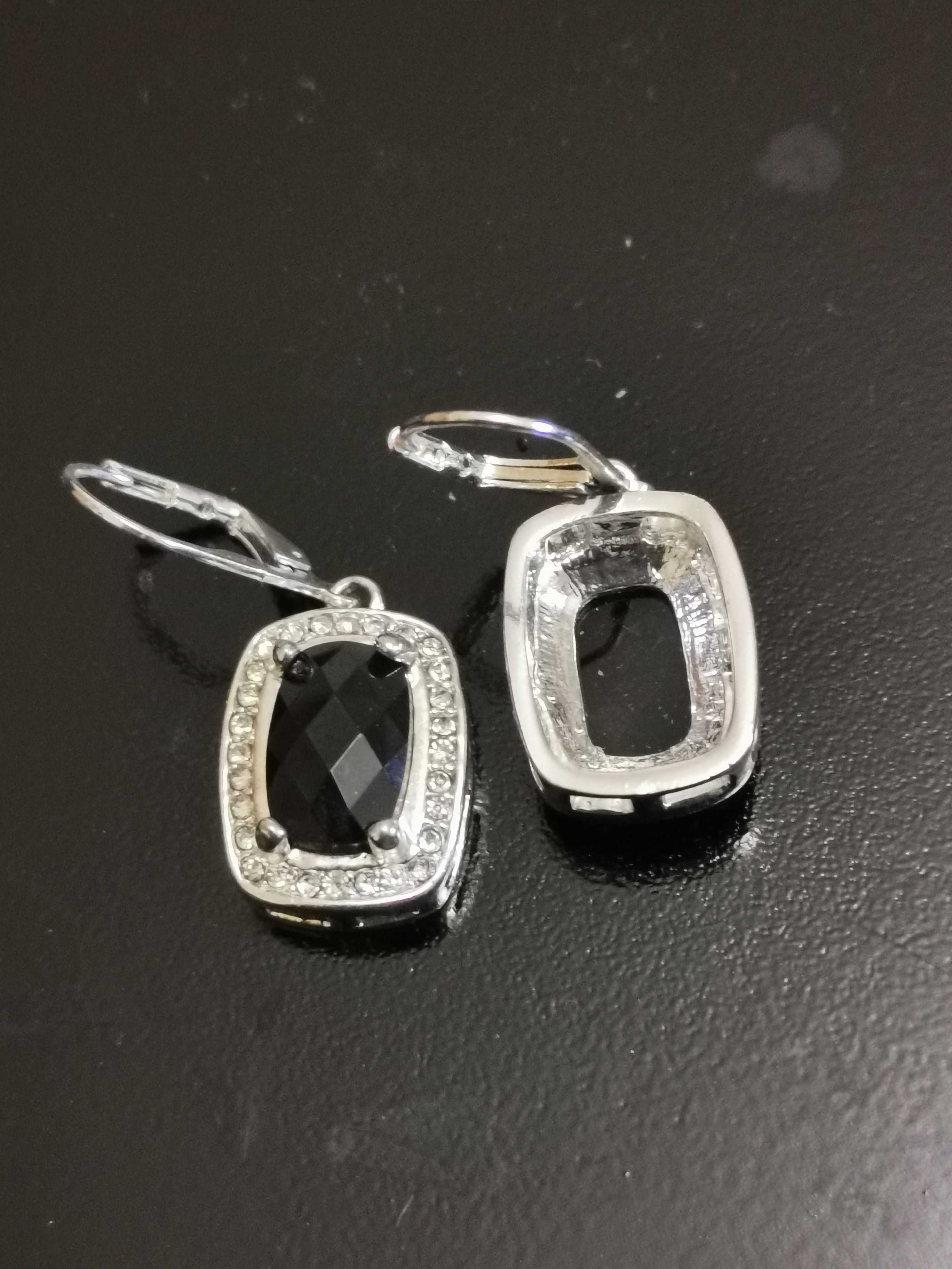 Jewelry Black diamond earrings Size ONE SIZE - 1 Preview