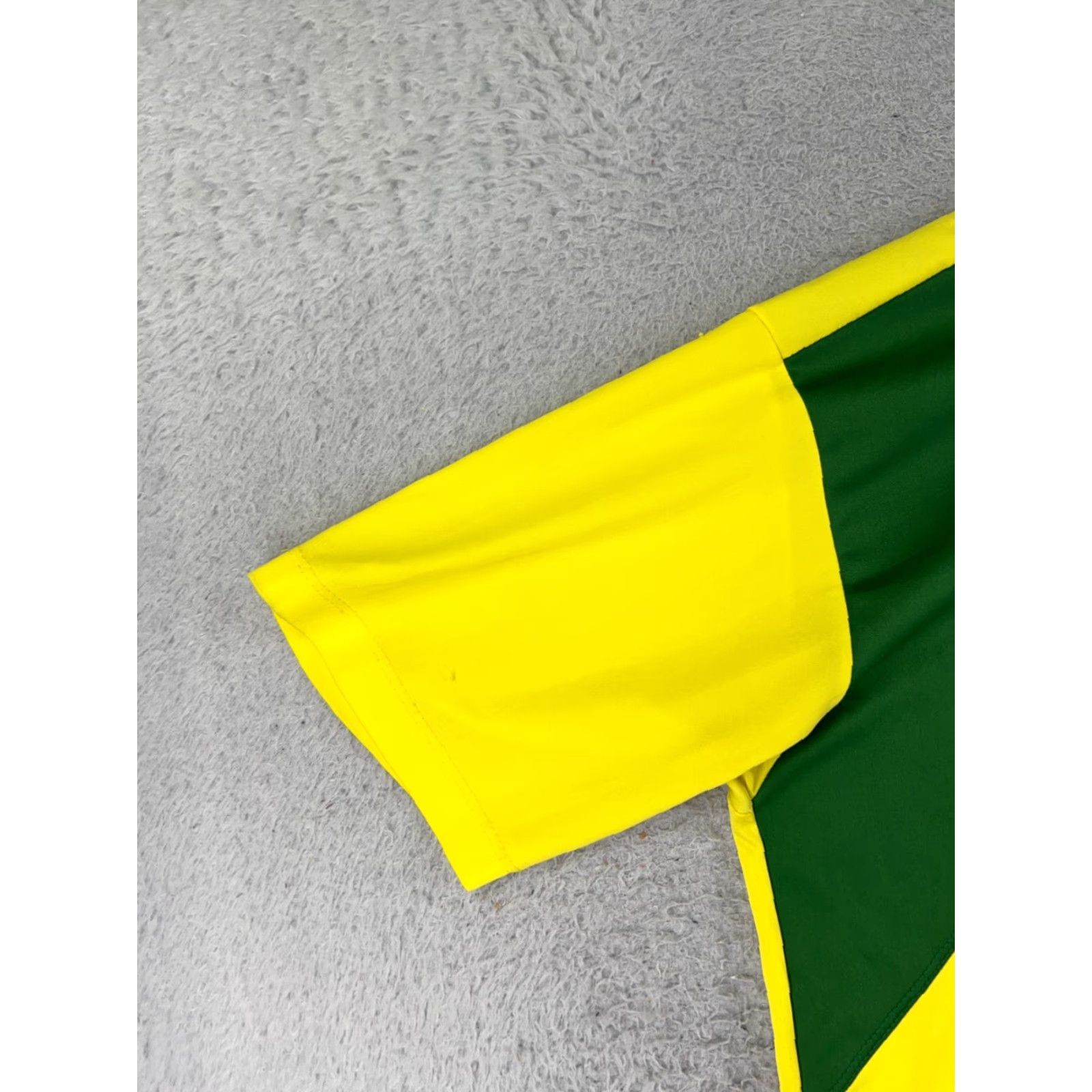 Vintage VINTAGE LF Sports Shirt Adult Medium Yellow Green Brazil Soccer Polyester READ Size US M / EU 48-50 / 2 - 6 Thumbnail