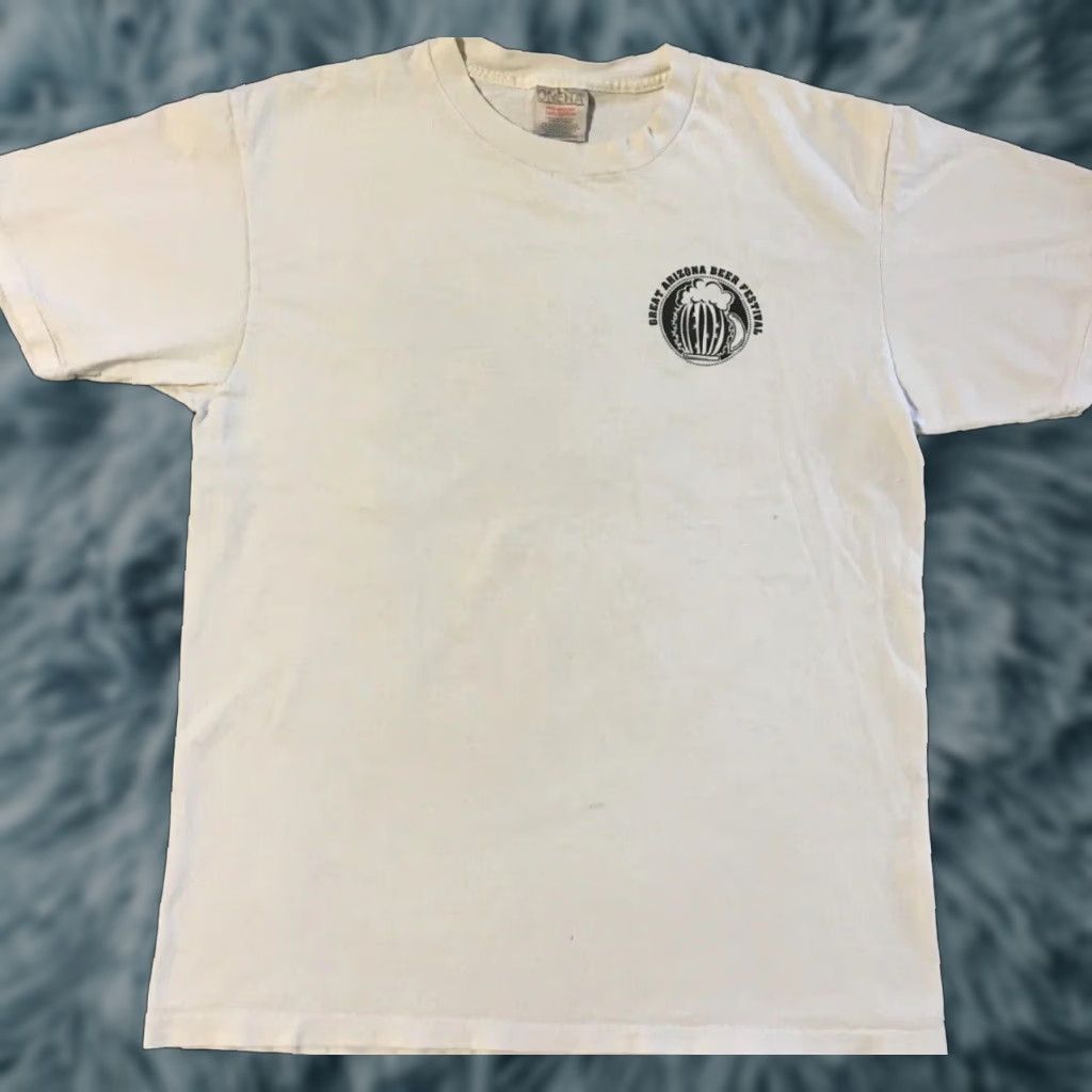 Vintage VINTAGE Arizona Beer Fest Faded Shirt M White Mens T-Shirt 90s Grunge Bar Cowboy Biker Rock USA 80s 90s Size US M / EU 48-50 / 2 - 1 Thumbnail