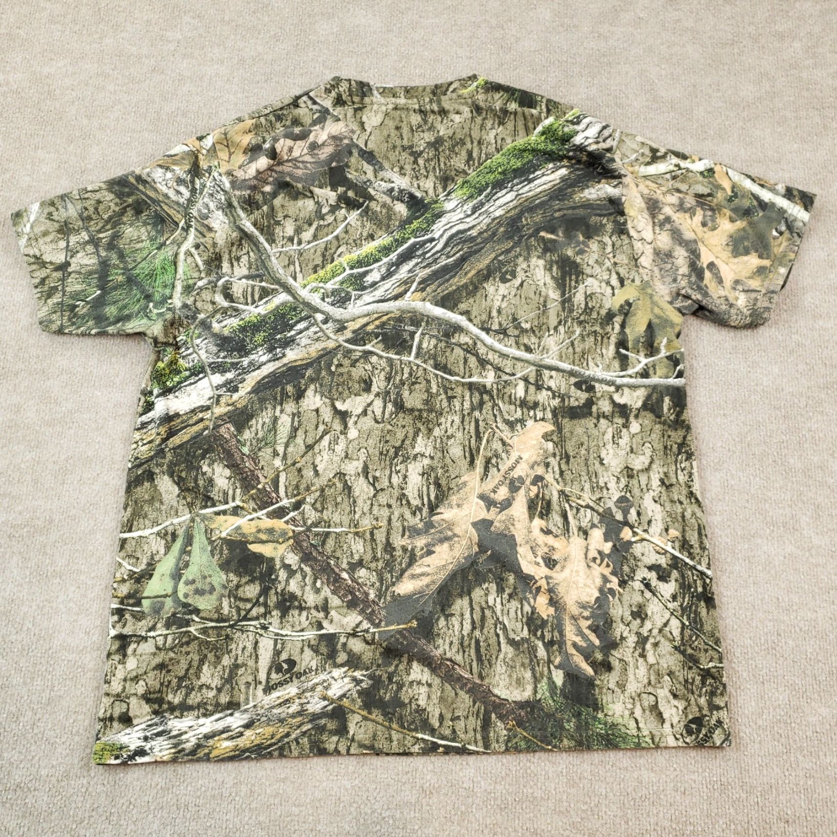 Vintage Mens Rattlers Brand Camouflage Short Sleeve Shirt Extra Large Green Size US XL / EU 56 / 4 - 6 Thumbnail
