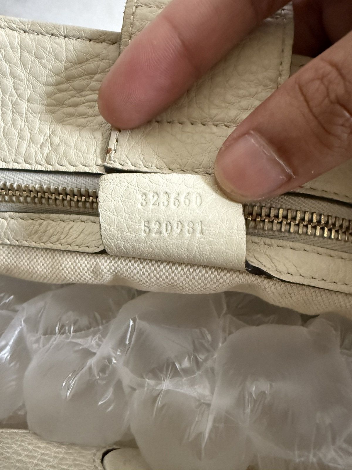 Gucci Gucci Bamboo Shopper Pebbled Leather 2 way Small Size ONE SIZE - 16 Thumbnail