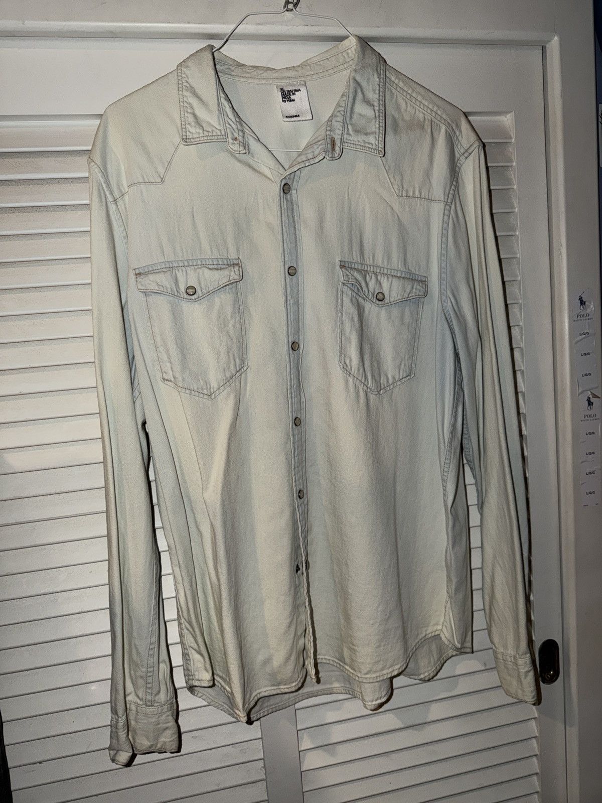 Vintage Vintage h&m &denim made in india denim shirt xl Size US XL / EU 56 / 4 - 1 Thumbnail