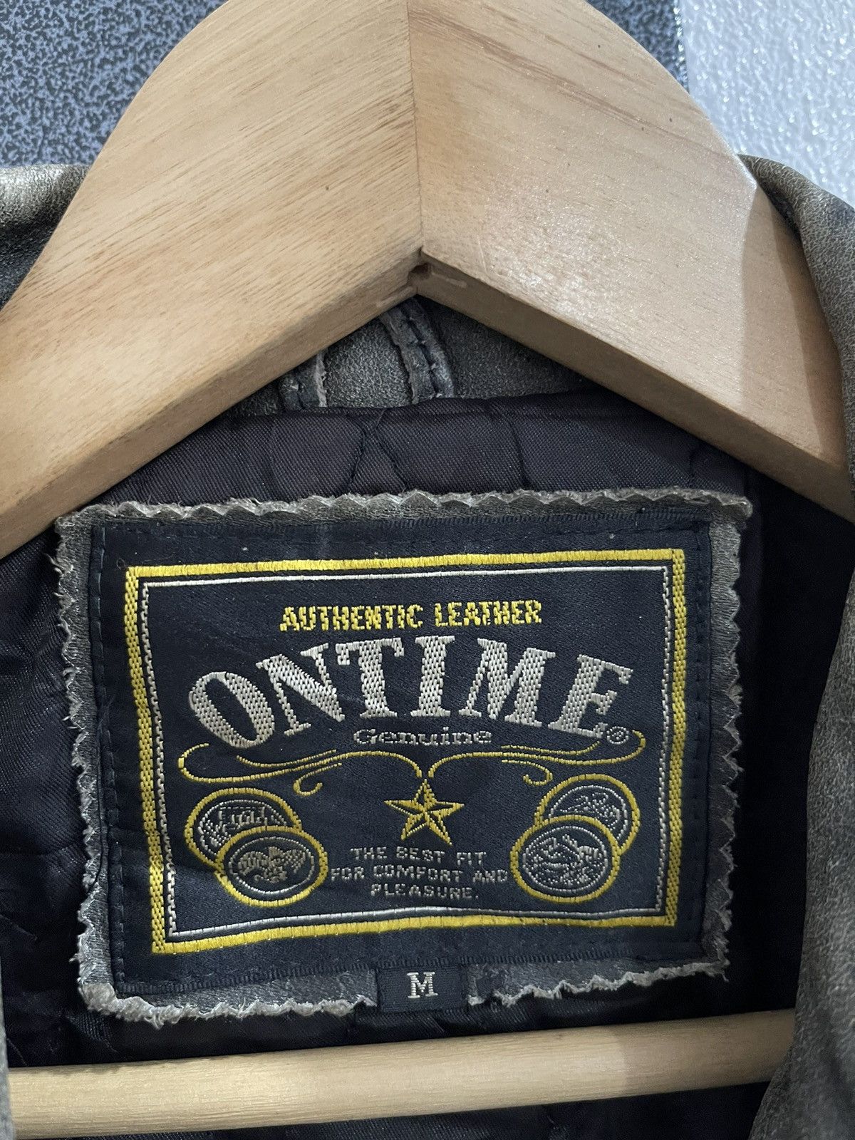 Japanese Brand Vintage On Time Real Leather Jacket Size US M / EU 48-50 / 2 - 15 Thumbnail