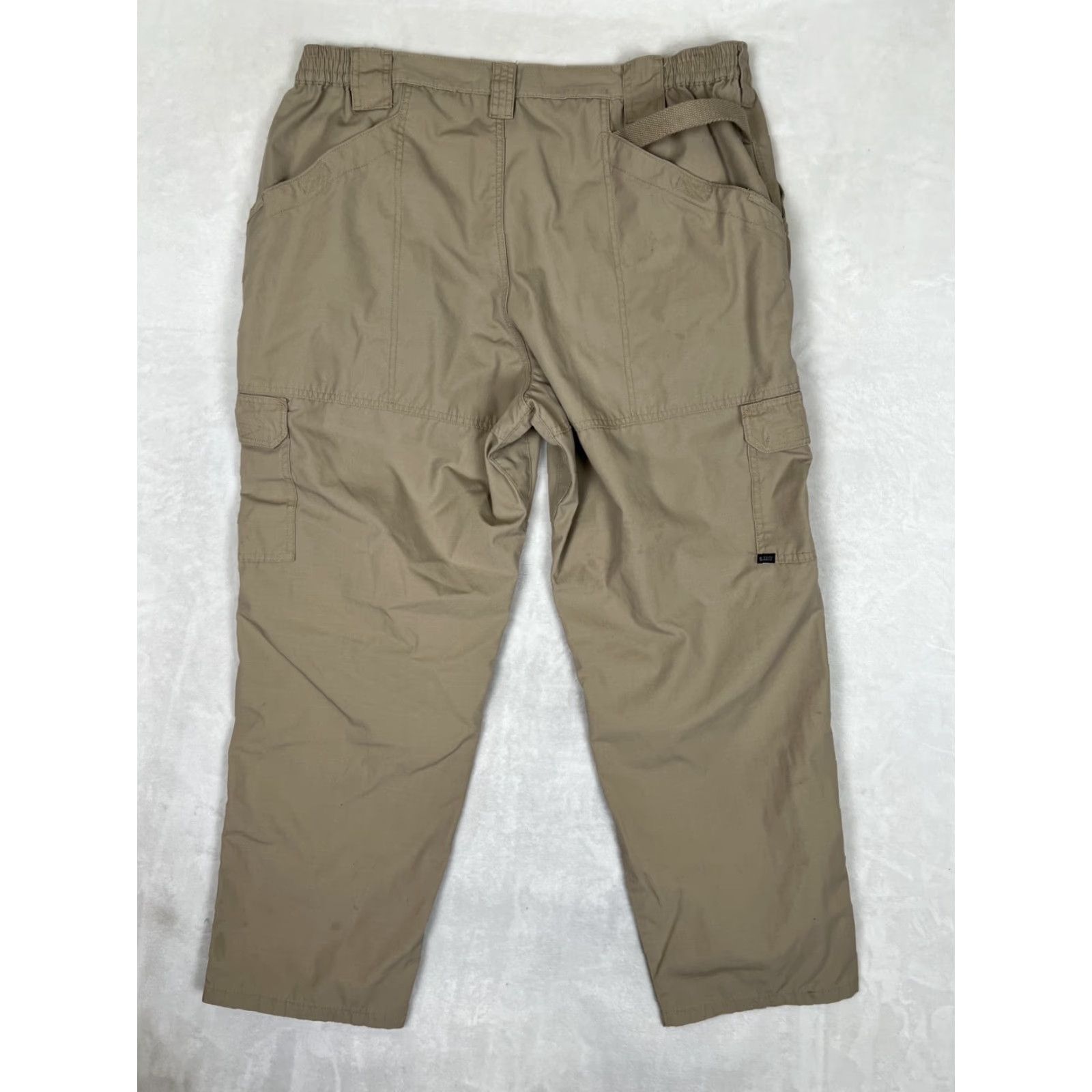 Vintage 5.11 Tactical Cargo Pants Regular 44x32 Beige Tan Cotton Cotton Cargo Pocket 5.11 Taclite Pro Mens Pants USA Army Size US 44 / EU 60 - 7 Thumbnail