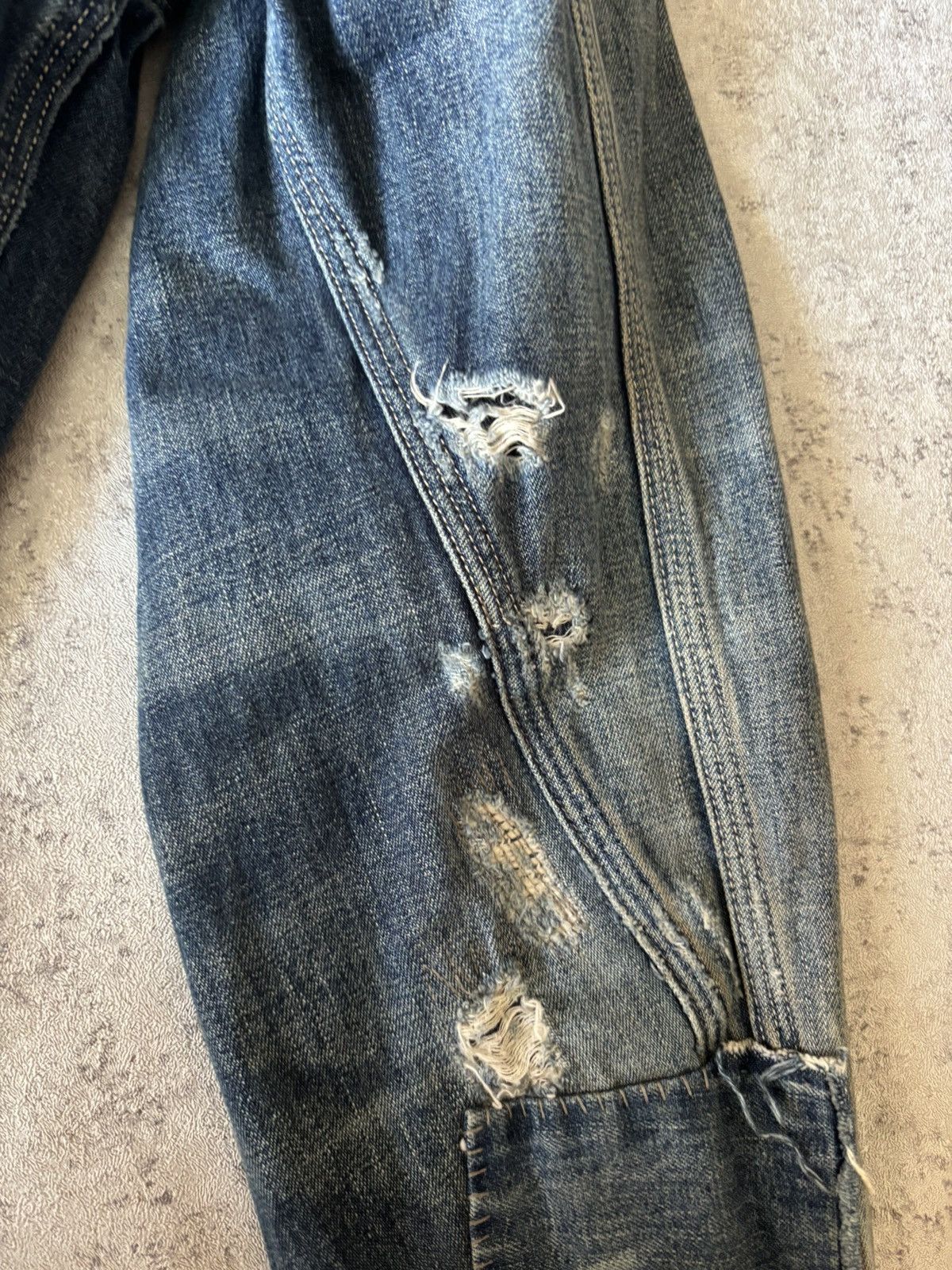 Polo Ralph Lauren VERY RARE POLO RALPH LAUREN DISTRESSED DENIM WORK JACKET Size US L / EU 52-54 / 3 - 9 Thumbnail