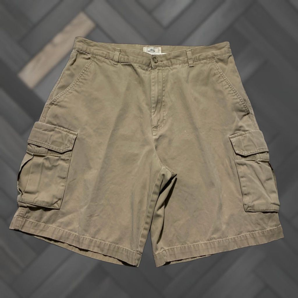 Dockers VINTAGE Dockers Mens 36 Khaki Cargo Shorts Relaxed Fit Flat Front 100% Cotton Tan Size US 36 / EU 52 - 1 Thumbnail